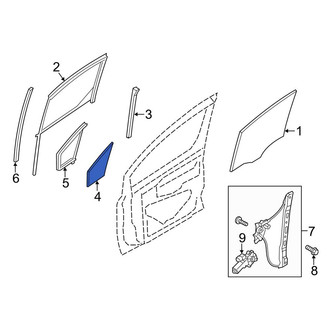 Ford OE - Front Left Vent Window Assembly