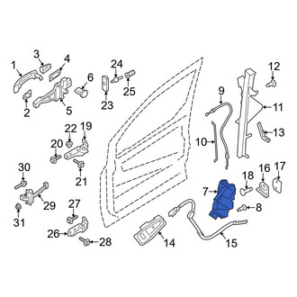 Ford OE - Front Left Door Latch Assembly