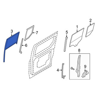 Ford OE - Left Window Channel