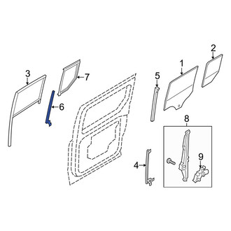 Ford OE - Right Vent Window Weatherstrip