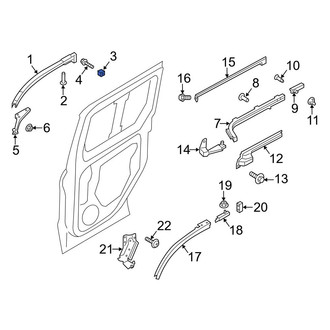Ford OE - Upper Sliding Door Stop Bumper