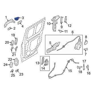 Ford OE - Center Right Exterior Door Handle Cover