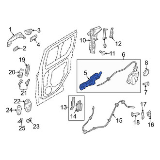 Ford OE - Front Right Exterior Door Handle Base
