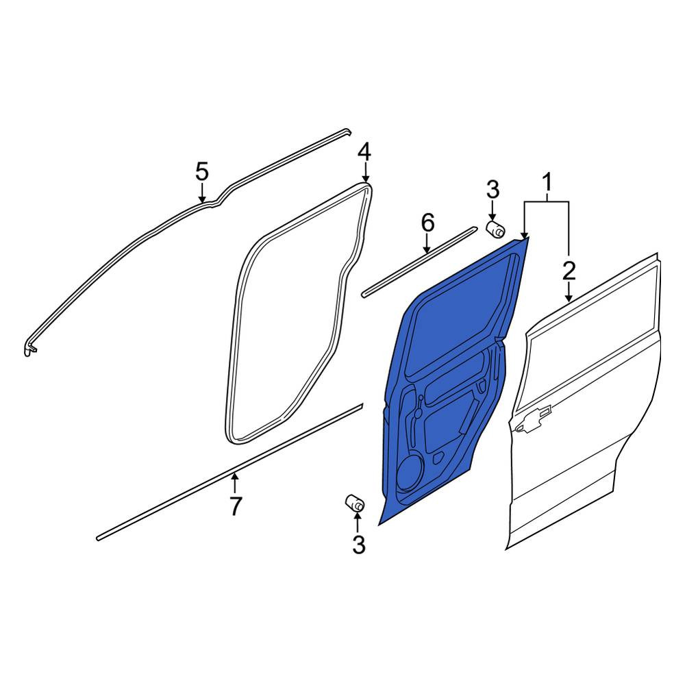 Ford OE KT1Z1724622R - Right Door Shell