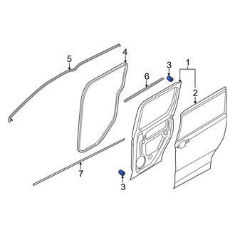 Ford OE - Sliding Door Stop Bumper
