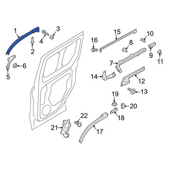 Ford OE - Right Upper Sliding Door Track