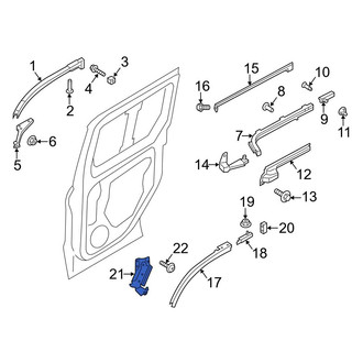 Ford OE - Left Lower Sliding Door Roller