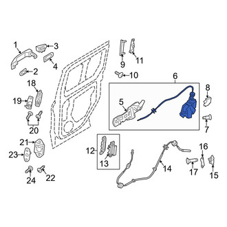 Ford OE - Right Sliding Door Latch