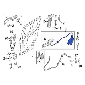 Ford OE - Left Sliding Door Latch