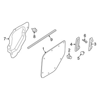 Ford OE - Side Loading Door - Interior Trim (Long Wheelbase), (Mini Cargo Van 120.6" Wheelbase)
