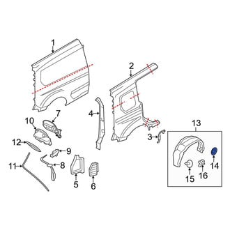 Ford OE - Dashboard Panel Insulator Clip