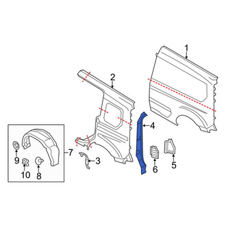 Ford OE - Rear Left Tail Light Pocket