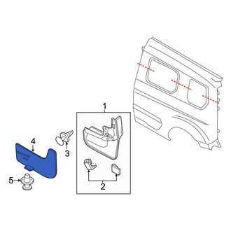 Ford OE - Rear Right Mud Guard