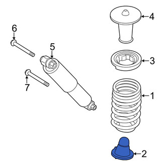 Ford OE - Rear Lower Coil Spring Damper
