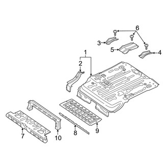 Ford OE - Rear Body & Floor - Rear Floor (With Long Wheelbase), (120.6" Wheelbase)
