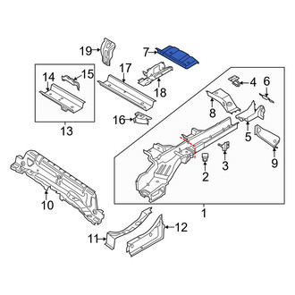 Ford OE - Rear Floor Pan Crossmember