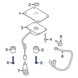 Ford OE - Spare Tire Carrier Winch Bolt
