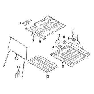 Ford OE - Rear Body & Floor - Interior Trim (With Short Wheelbase), (104.8" Wheelbase)