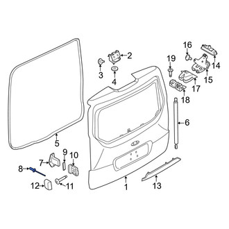 Ford OE - Liftgate Stop Bumper Rivet