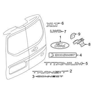 Ford OE - Lift Gate - Exterior Trim