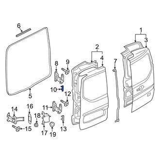 Ford OE - Rear Upper Door Stop
