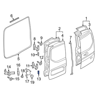 Ford OE - Rear Upper Door Stop