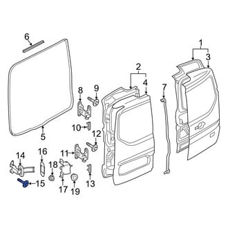 Ford OE - Right Upper Door Latch Bolt