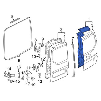 Ford OE - Rear Right Door Shell