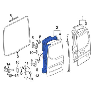 Ford OE - Rear Left Door Shell