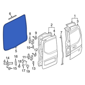 Ford OE - Rear Inner Door Seal