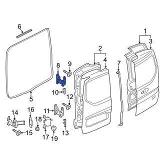 Ford OE - Rear Lower Door Hinge
