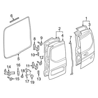 Ford OE - Back Door - Door & Components