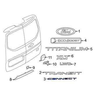 Ford OE - Rear Door Emblem