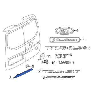 Ford OE - Rear Door Molding