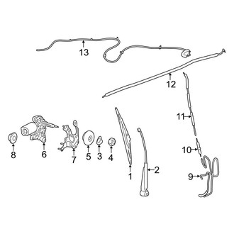 Ford OE - Back Door - Wiper & Washer Components