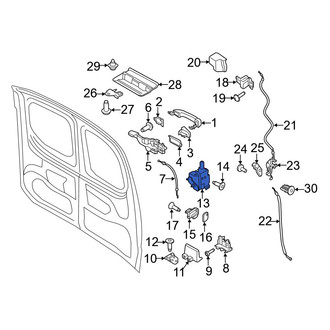 Ford OE - Rear Lower Door Latch Assembly