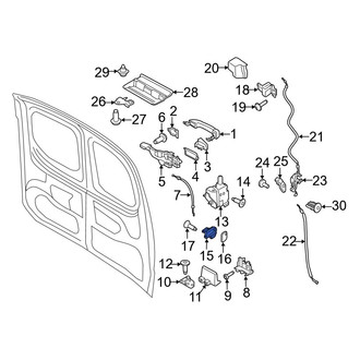 Ford OE - Rear Right Lower Door Lock Striker Plate