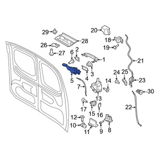Ford OE - Front Right Exterior Door Handle Base