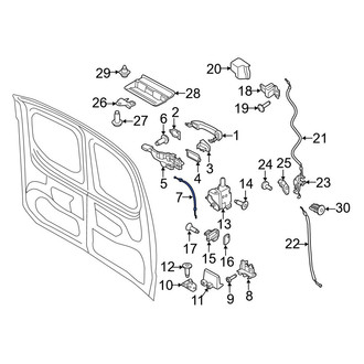 Ford OE - Front Door Latch Cable