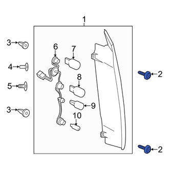 Ford OE - Reflector Panel Screw