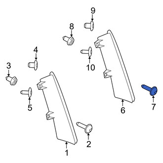 Ford OE - Reflector Panel Screw