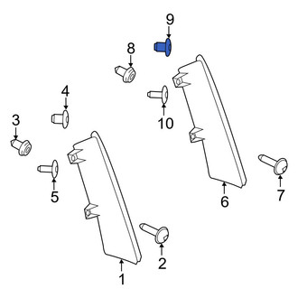 Ford OE - Upper Reflector Panel Clip