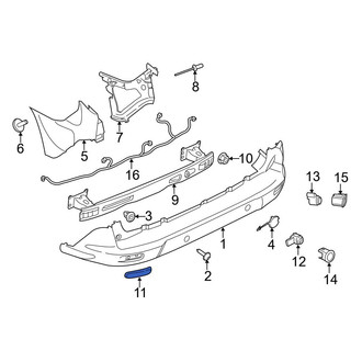 Ford OE - Rear Left Reflector Panel