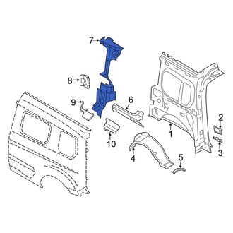 Ford OE - Rear Right Upper Quarter Panel Reinforcement