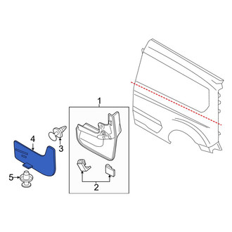 Ford OE - Rear Left Mud Guard