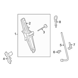 Ford OE - Side Panel - Jack & Components (Driver Side, With Long Wheelbase), (Mini Passenger Van 120.6" Wheelbase)