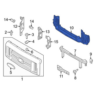 Ford OE - Front Lower Radiator Support Panel