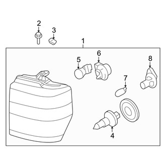 Ford OE - Front Lamps - Headlamp Components (Composite), (Cutaway / Cutaway Van)