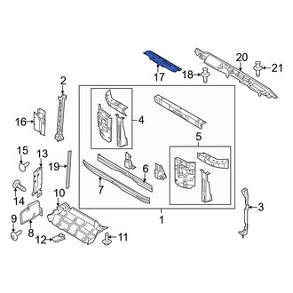 Ford OE - Front Upper Radiator Support Baffle