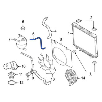 Ford OE - Engine Coolant Reservoir Hose